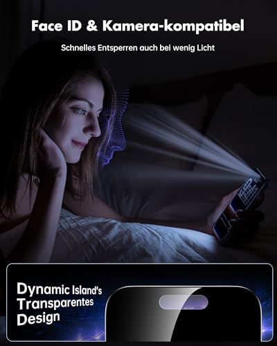 UNBREAKcable Panzer Sichtschutz Glas Kompatibel für iPhone 17 Pro (6,3 Zoll) Blickschutzfolie Privacy Screen mit Anti Spy, Kratzfest, Anti-Fingerprint und blasenfrei - 2 Stück 4