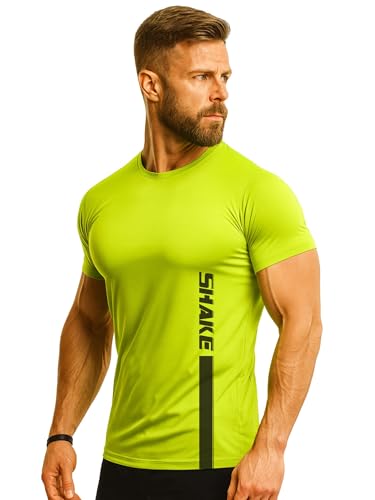 Image of 3Colours RGB Active Fit Men's Sports T-Shirt - Lightweight Quick Dry Polyester Gym & Running Wear-Shake