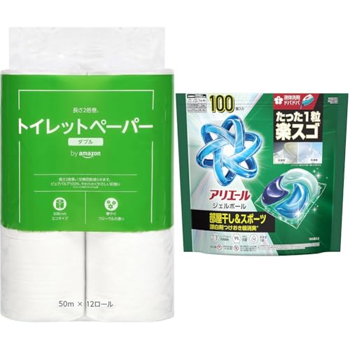 �y�Z�b�g�����zby Amazon �g�C���b�g�y�[�p�[ ����2�{�� 50m x 12���[�� �_�u�� �P�i (12���[����24���[����) �t���[�����̍���+�A���G�[�� ������ �W�F���{�[�� �v�� �����������X�|�[�c ���������ł�����₩�ȍ��� �l�ߑւ� 10