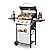 3-Burner Propane Gas Grill with 2 Foldable Side Tables, 30,000 BTU Outdoor BBQ Stainless Steel Grill with Porcelain-Enameled Cast Iron Grates and Thermometer, Easy Assembly for Patio, Backyard BBQ