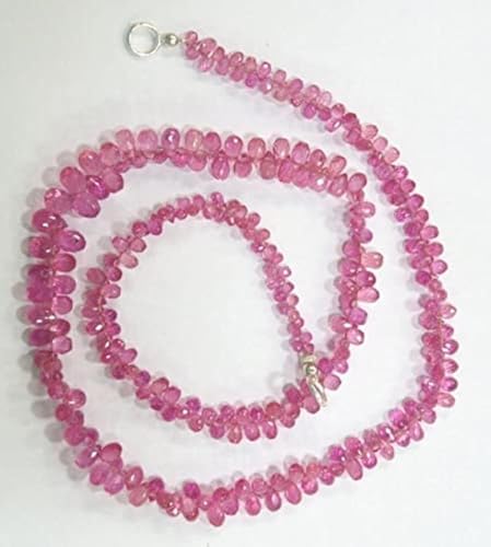 Perles en saphir rose naturel de taille dégressive pour fabriquer des boucles d'oreilles