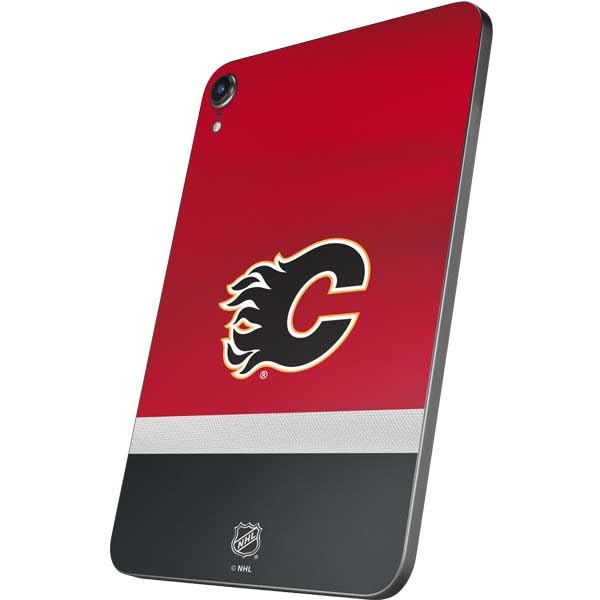 Skinit Decal Tablet Skin Compatible with iPad Mini 7 (2025) - Officially Licensed NHL Calgary Flames Jersey Design