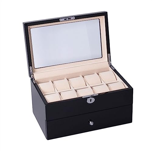 Boîte de rangement pour montres 16 compartiments YZCIS en bois