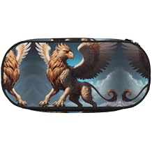 Griffin Printed stationery storage bag - multi-grid layered pencil case portable student pencil bag