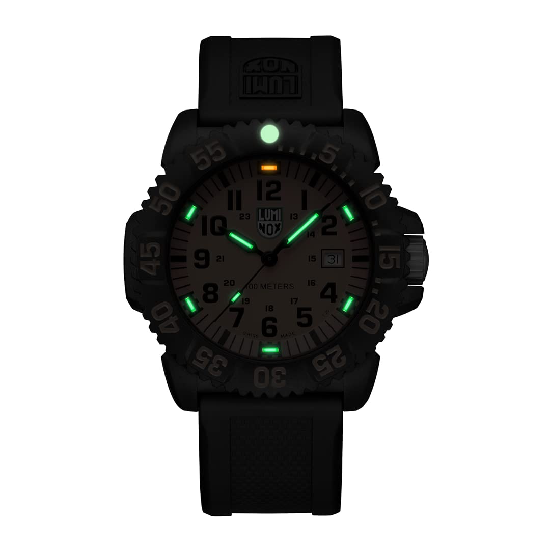 Luminox - G Kollektion Sea Lion Herrenuhr 44mm - Militäruhr in Schwarz mit Datumsanzeige 100m Wasserdicht - Mehrere Varianten - Hergestellt in der Schweiz - Herren Uhr - Hergestellt in der Schweiz