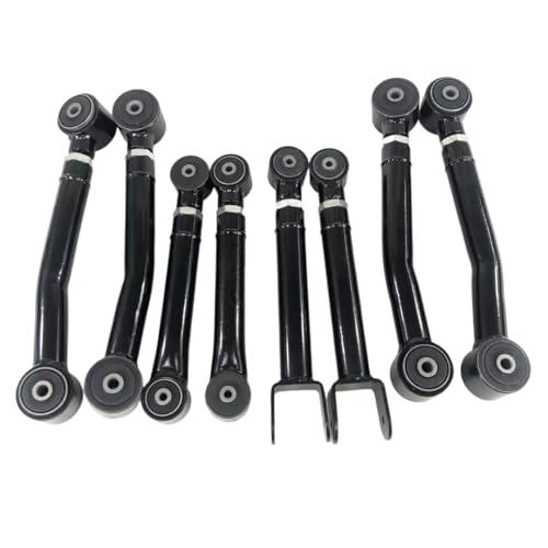TORDXICS Adjustable Lower Suspension Control Arm and Adjustable Front Rear Upper Suspension Control Arm Replacement for 1993-1998 Grand Cherokee ZJ /1998-2006 Jeep Wrangler TJ