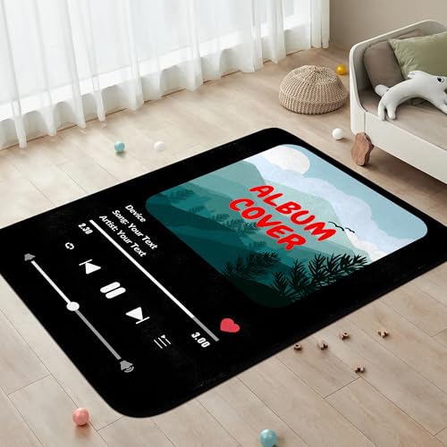 Tapete personalizado con diseño musical antideslizante miniatura 1