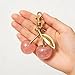 ApexHaul Elegant Keychain Cherry Bag Charm - Alloy Cherry Bag Charm, Cute Decorative Purse Accessory & Fashionable Keyring for Handbags, Thoughtful Gift for Women (Pink)