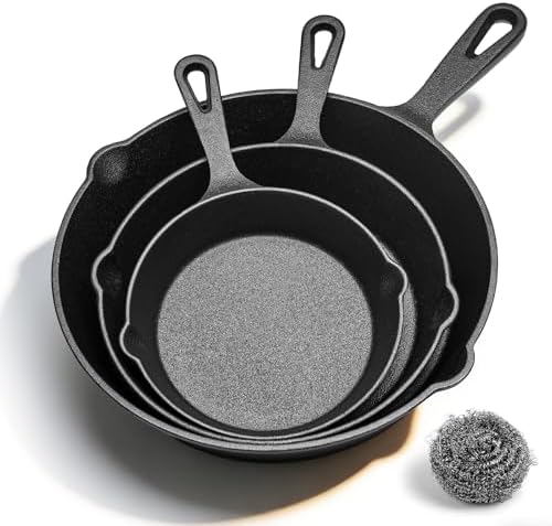 WANGYUANJI Cast Iron Skillet Frying Pans - Thumbnail 2