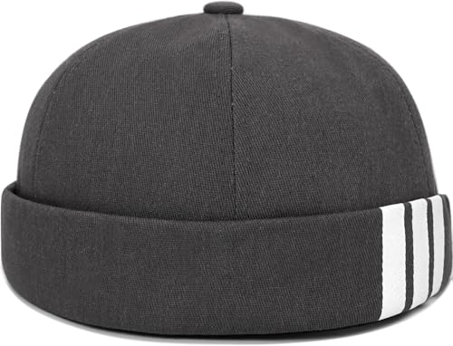 Image of Dome Brimless Hats for Women Men Beanie Docker Cap Sailor Skull Cap