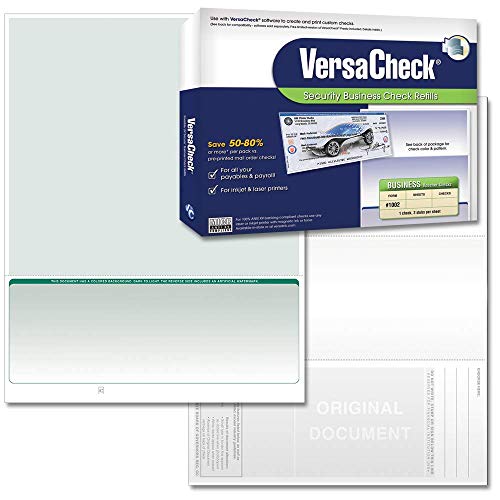 Recargas de cheques de alta seguridad VersaCheck #1002 para proteger tus transacciones comerciales