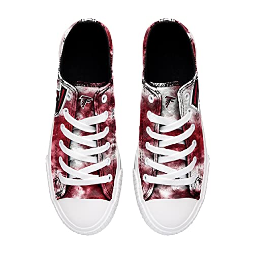 image for FOCO Atlanta Falcons NFL Womens Low Top Tie Dye Canvas Shoe - 6, Tie-d