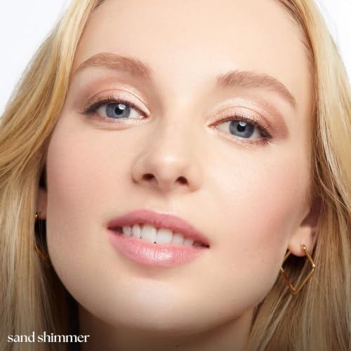 Image of Julep Eyeshadow 101 Cream-to-Powder Waterproof Eyeshadow Stick - Sand Shimmer - Long-Lasting, Buildable, Crease-Proof, Cruelty Free, Shimmer Finish with Built-In Smudger