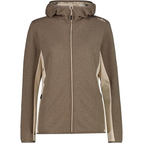 Veste zippée CMP femme avec capuche toffee mel taille XS