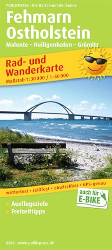 Publicpress Rad- und Wanderkarte Fehmarn, Ostholstein, Malente, Heiligenhafen, Grömitz 1:50.000: Rad- und Wanderkarte mit Ausflugszielen, Einkehr- & ... 1:30000/1:50000 (Rad- und Wanderkarte: RuWK)