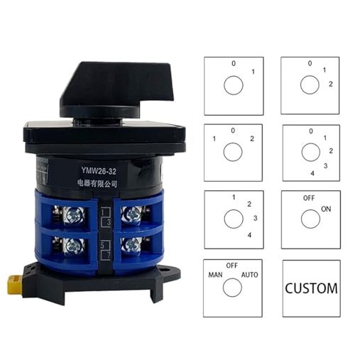 Selector de control de circuito LW26-32/2 con estructura robusta antiarcos 3