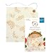 Bee's Wrap Sandwich Wrap, Eco Friendly Reusable Beeswax Food Wrap, Sustainable, Zero Waste, Plastic Free Alternative for Wrapping Sandwiches (Honeycomb Print)