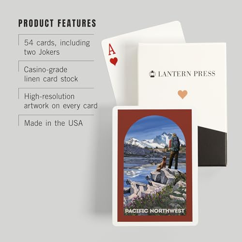 Lantern Press Baraja de 52 Cartas Poker Talla Estándar miniatura 3
