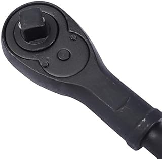 KATSU Heavy Duty 3/4 Inch Drive 24-Teeth Reversible Ratchet Socket Wrench Handle, Chrome Vanadium Steel with Black Oxide, Mechanical Tool for Auto Repairing Garage, 500mm 425926