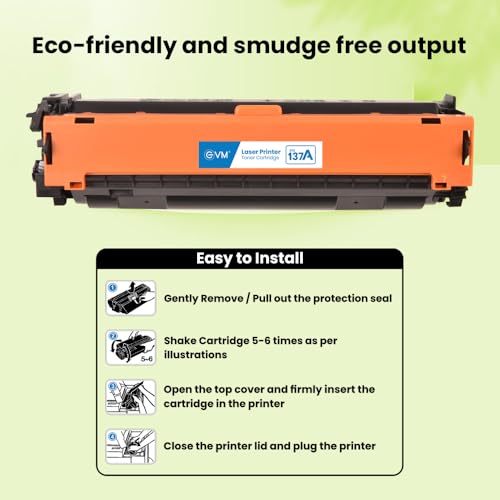 Image of EVM ETC 137A Toner Cartridge - Compatible with HP LaserJet M208, MFP M233 Series - High-Yield, Smudge-Free, with Chip-1 Year Warranty (ETC-137A)