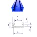 Produktbild T-Schienen-Gehrungsvorrichtungs-Werkzeuge T-Schienen-Gehrungsvorrichtungs-Befestigungs-Schlitz-Aluminium für Holzbearbeitungs-Fräser 300MM Blau