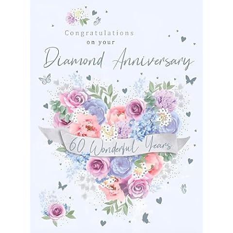 Noel Tatt 60th Wedding Anniversary Card Cover