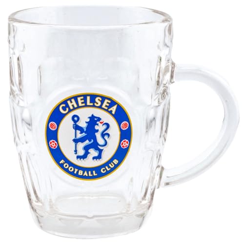FOCO Officially Licensed Chelsea FC Dimple Glass Tankard
