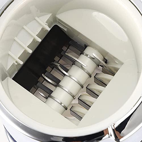 Image of Montavo by FnS Stainless Steel Ice Crusher Manual Machine with Stylish Mirrored Finish Includes a Scoop and Ice Tray