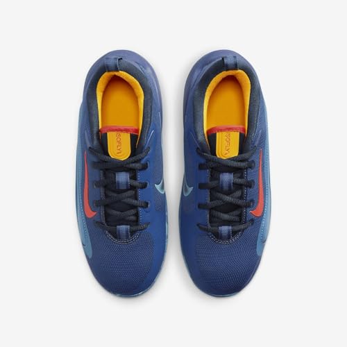Nike IsoFly Big Kids' Basketball Shoes (FN4384-400, Mystic Navy/Armory Navy/Aegean Storm/Cosmic Clay) Size 34