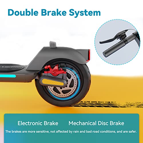 M MEGAWHEELS Elektroroller f&uuml;r Erwachsene, 18,6 Meilen Reichweite, 9-Zoll-Reifen, 350-W-Motor, 120 kg H&ouml;chstlast, APP-Steuerung, faltbar und tragbar