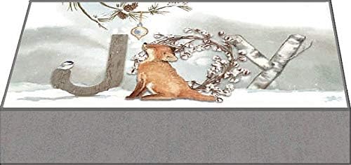 Miniatura 2 de LPG PERFORMING ARTS - Tarjetas de Navidad en caja Joy Fox Mini tarjetas de Navidad largas con purpurina, sobres diseñados a todo color, hermosa caja