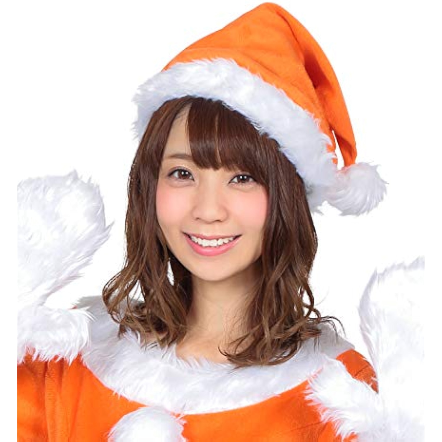 クリアストーン(Clearstone) コスプレ クリスマス サンタ帽子 ユニセックス オレンジ 詳細画像1