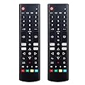 2 Packs AKB76037603 Universal Replacement Remote Control Compatible for LG Smart TV,WebOS, NanoCell, QNED, OLED, LED, LCD, 4K, 8K,UHD, HDR Smart TVs