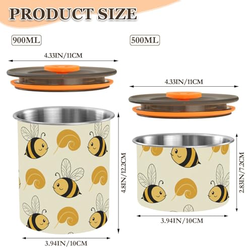 Contenedor hermético para café DOMIKING 900 ml miniatura 2