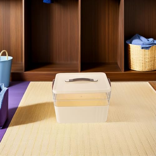 Boîte de rangement médicaments à trois niveaux avec organiseur pratique - 8