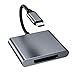 Price comparison product image Type C to XQD Card Reader, USB C XQD Card Reader, Aluminum Alloy Flash Memory Card Reader Compatible with MacBook Pro, Dell XPS, USB C Devices (Grey)