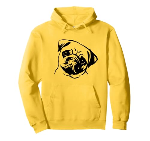 Mops Hund Hundeliebhaber Hunde Möpse Damen Herren Kinder Pullover Hoodie