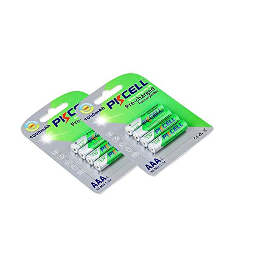 Pkcell 8Pc 1.2V Aaa Nimh 1000Mah Battery,Nimh Aaa Precharged Rechargeable Battery #TOP25