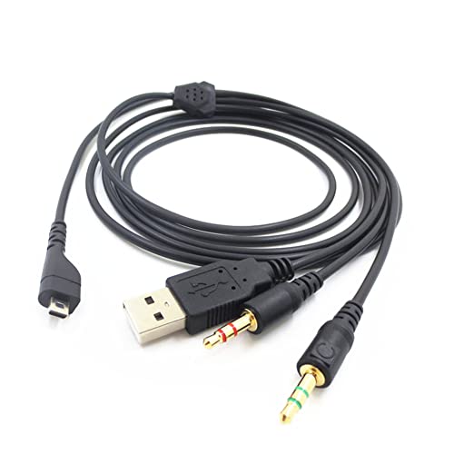 2M �Q�[�~���O �w�b�h�z�� �w�b�h�Z�b�g �P�[�u�� �I�[�f�B�I �P�[�u�� �X�`�[���V���[�Y�p (Arctis 3/5/7/Pro) �p