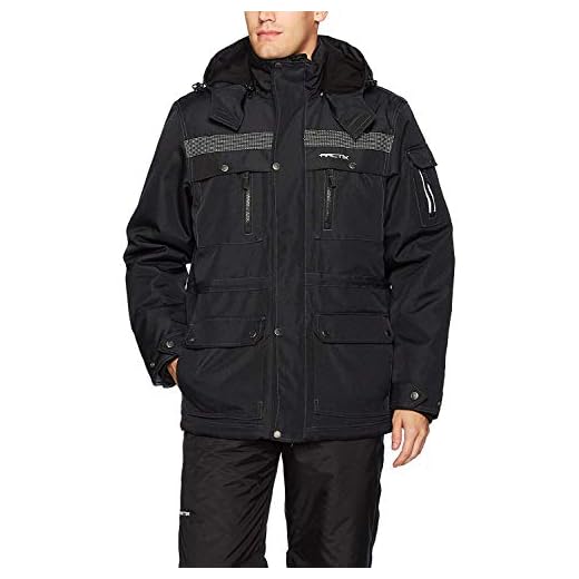Arctix Men's Performance Tundra Jacket With Added Visibility, Black, X-Large