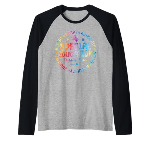 Special Education Squad Dream Team SPED Teacher Back School Raglan Baseball Tee