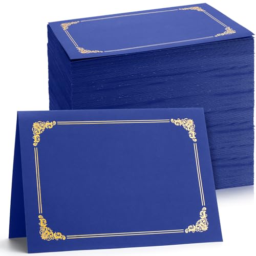 Fainne 80 Pcs Certificate Holders Diploma Holder, Royal Blue