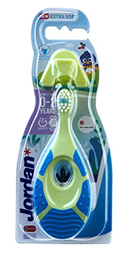 Jordan 0-2 Spazzolino Morbido per Bambino, colore assortito