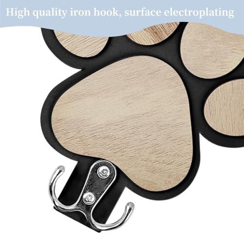 Audio frequency% 2 Stück Hundegarderobe Holz, Hundegarderobe Hundeleinen Halterung Wand Garderobe Hund, Zum Aufhängen Von Hundeleinen, Halsbändern, Schlüsseln, Hüten