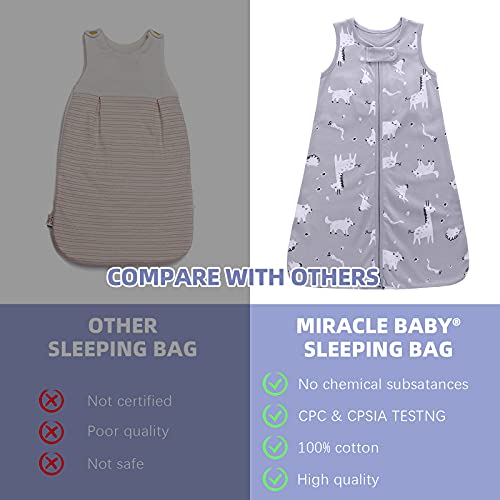 Baby Sleep Bag 0.5 Tog, 100% Cotton Baby Wearable Blanket, Sleeveless Sleeping Sack For Infant Toddler Kids 0-18Months #TOP4