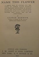 Name This Flower B000N5NOIW Book Cover