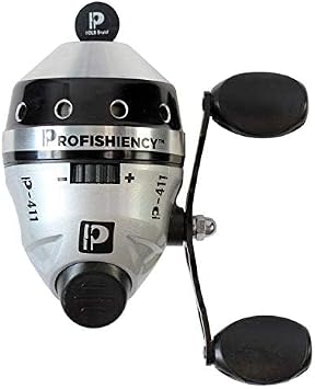 ProFISHiency High-VIZ Spinning Reel | Super Thin 2500 Series Spinning Reel | 5.2:1 Gear Ratio | 8+1 Stainless Steel Bearings | High Strength Graphite Body | Pre-Spooled w/Hi-VIZ 10lb Braid