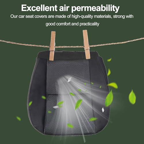 FZJDSD Black Cloth Front Driver Side Bottom Replacement Seat Cover Compatible with Chevy Silverado Tahoe Suburban Avalanche GMC Sierra Yukon 2007 2008 2009 2010 2011 2012 2013 2014 by FZJDSD - Image 5