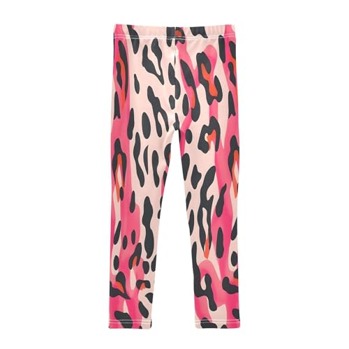 Toddler Girls Leggings Printed Yoga Pants Leggings Pink Leopard Skin for Kids2