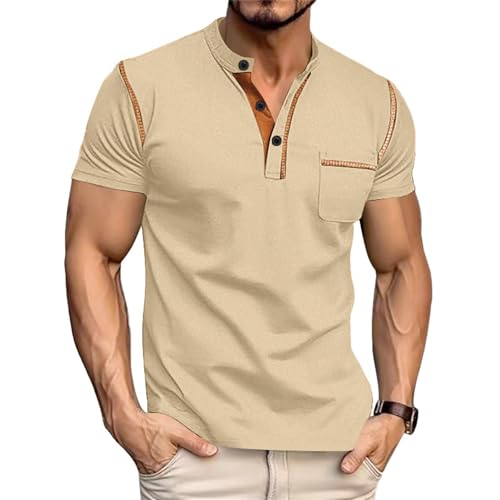 Chemise Henley extensible idéale pour les loisirs extérieurs et les journées chaudes
